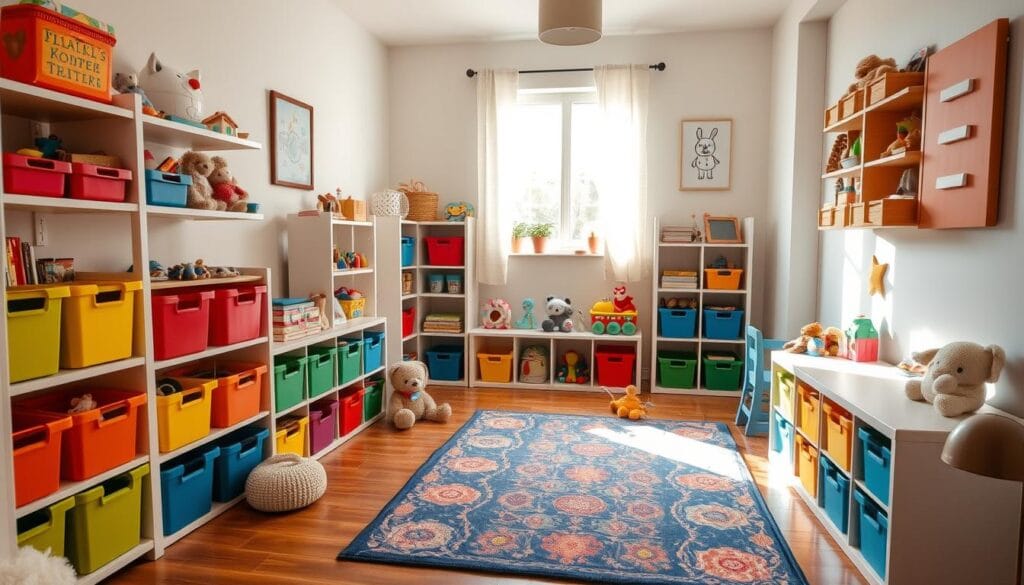 kids room organization