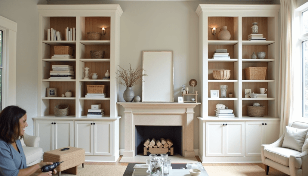 DIY Built-In Cabinets