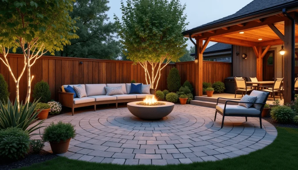 Round Paver Patio